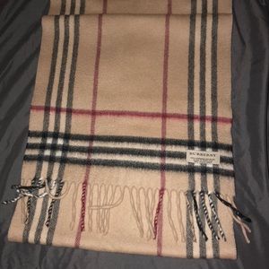 Classic check burberry cashmere scarf